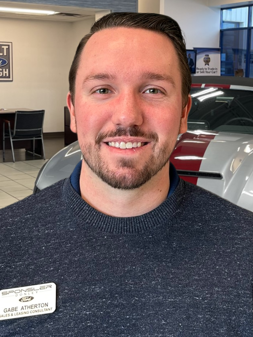 Sales & Leasing Consultant -Sponsler-Donley Ford of Mount Vernon Gabe Atherton in Sales Team at Sponsler Automotive